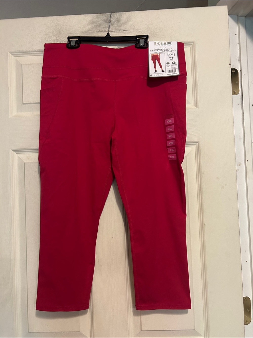 RBX Pink Capri Length Leggings Size XXL